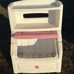Step2 Lift & Hide 38"H Kids Plastic Storage Bin and Toy Organizer, Pink