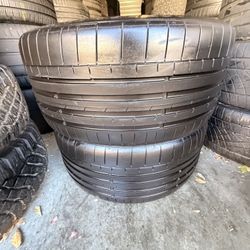 285/35/22 Continental Sport Contact 6 60-70% Tread 