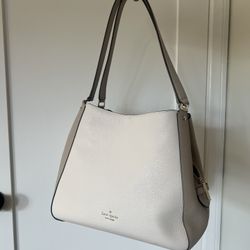 Cream And Beige Kate Spade Shoulder Purse