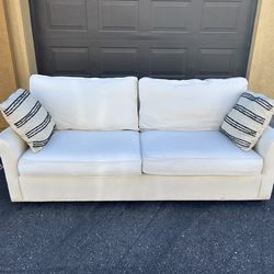 Loveseat with Pillows