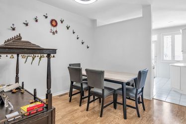 Marble top 6 seater dining table