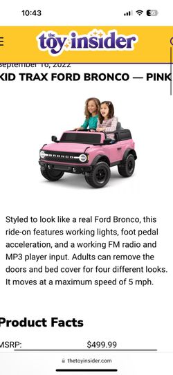 Pink Ford Bronco  Kids