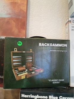 Backgammon Classic Board Game with Carrying Case
