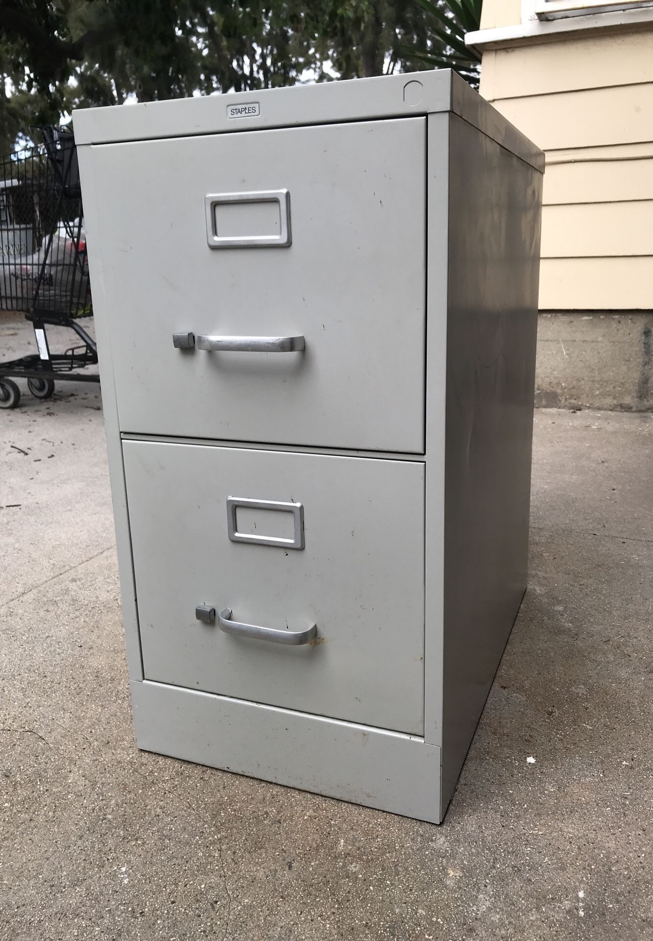 Two drawer filing cabinet