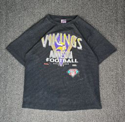 Vintage 1994 Trench Men's Minnesota Vikings NFL Striped T-Shirt Size XL