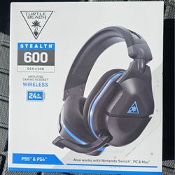 Turtle Beach Stealth 600 Gen 2 USB Wireless Gaming Headset for PlayStation 4/5/Nintendo Switch/PC Black Brand New