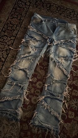 Men Stacked Jeans