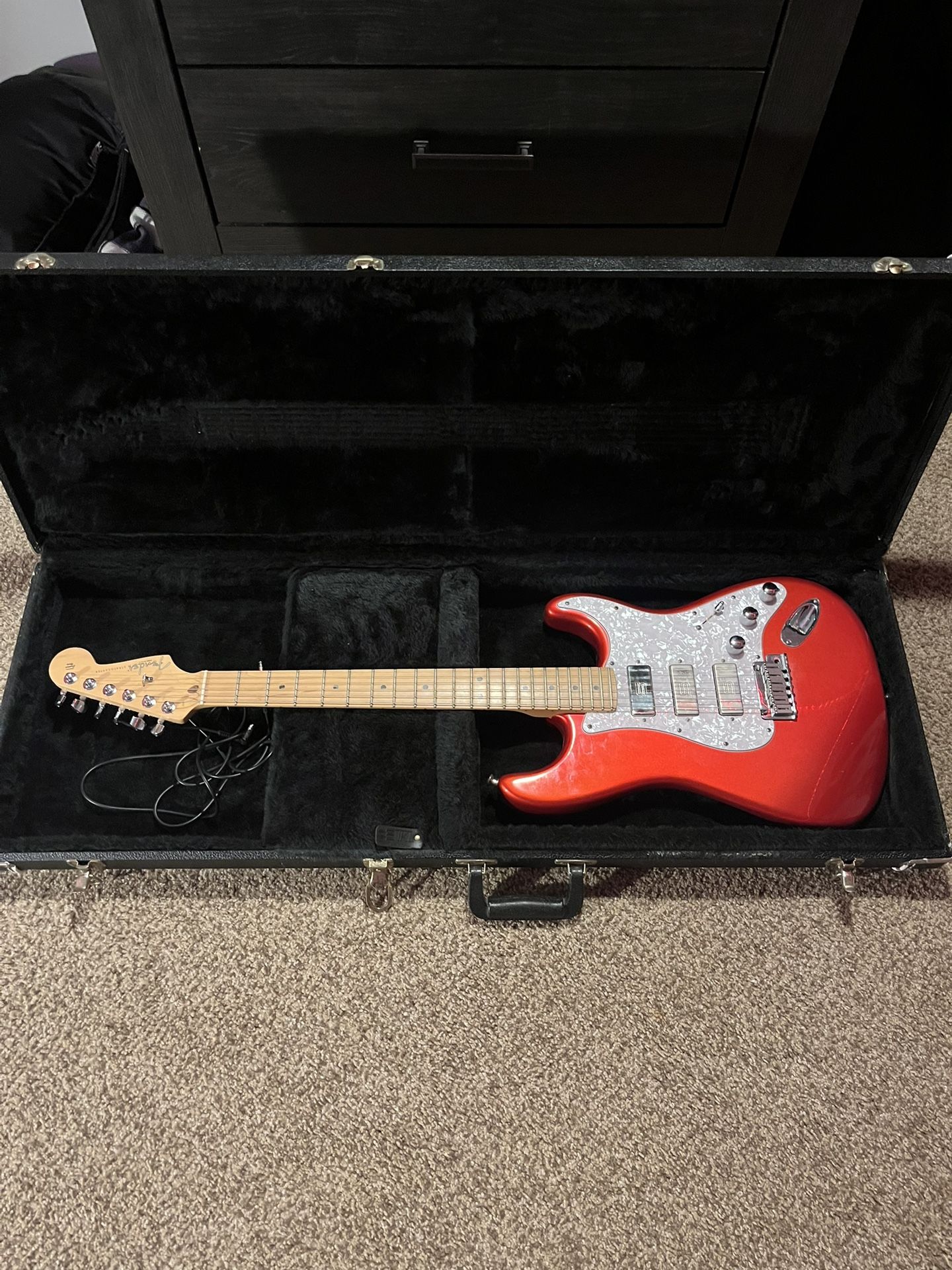 apple red 50th anniversary stratocaster solid body