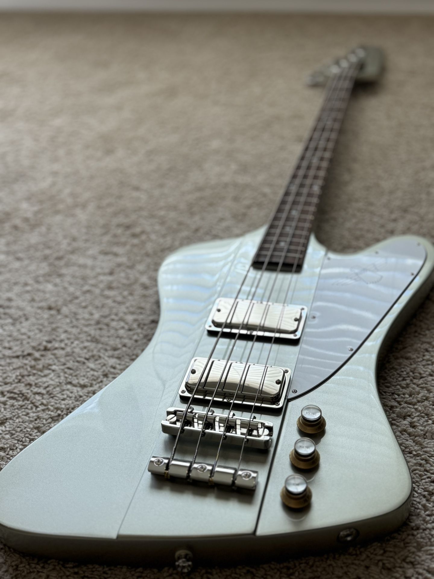 NEW Epiphone Thunderbird '64 Bass Silver Mist