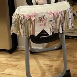 High Chair Banner 1st Birthday 