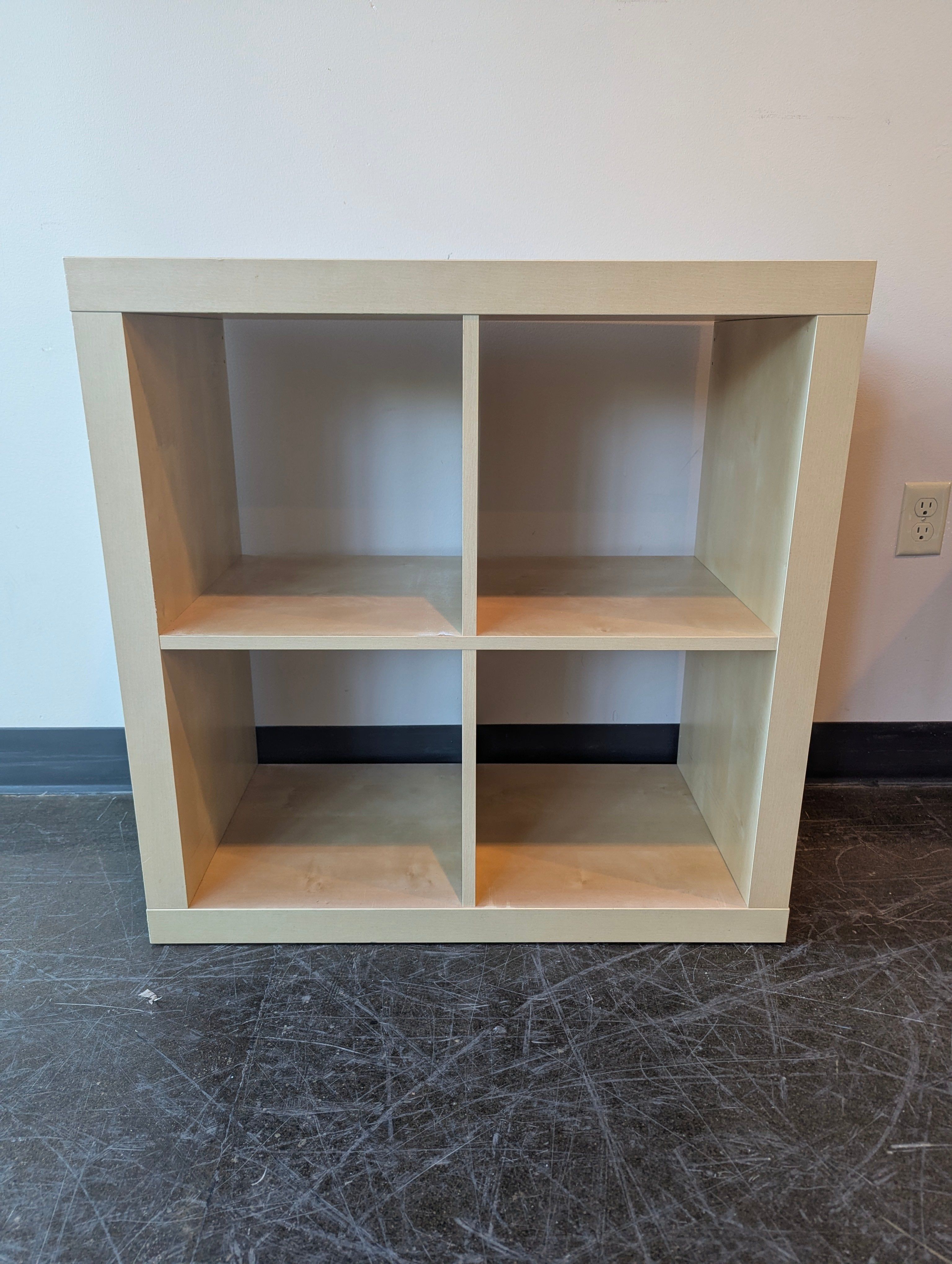 Light Wood Storage Shelf
