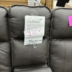 Abbyson Home Leather Power Reclining Loveseat 