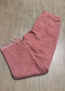 Lovervet by Vervet Mauve Distressed Hem Jeans Size 18W Bohemian Earthy