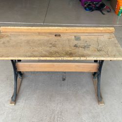 Antique School Desk
