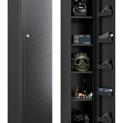Cabinet Gun Cabinet Ammo Safe for Home Safes Use Quick Access with Ammunition Compartment and Removable Shelves Guns Accessories 1500b ZZLJ