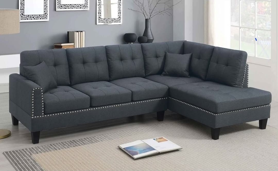 BRAND NEW 2PCS SECTIONAL SOFA SET WITH ACCENT PILLOWS INCLUDED $329