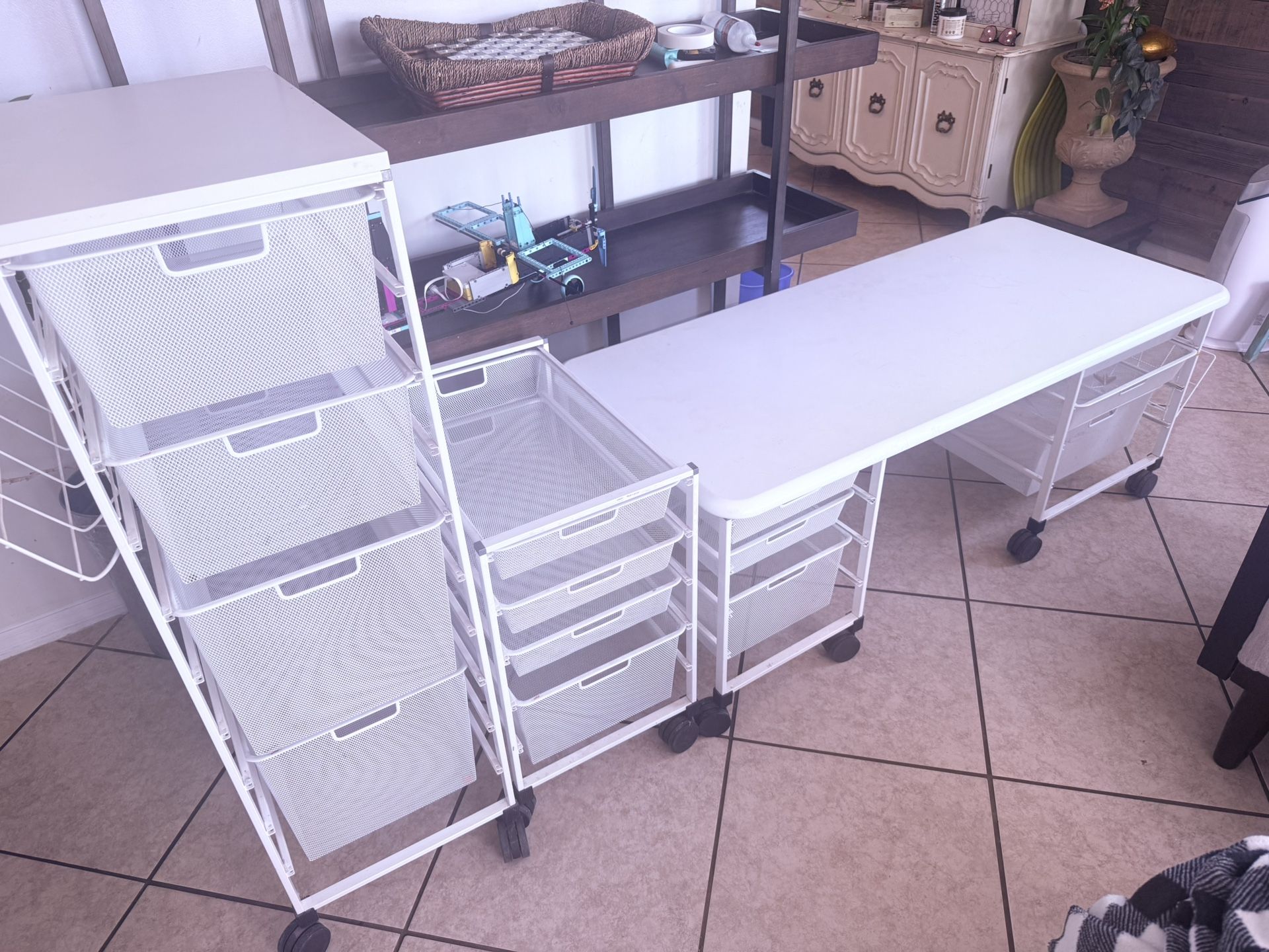 Elfa Storage Cart Drawers