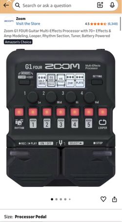 Zoom G1 four Guitar pedal