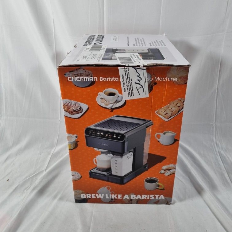 Chefman Barista Pro Espresso Machine 6-in-1 | Open Box, Unused Condition