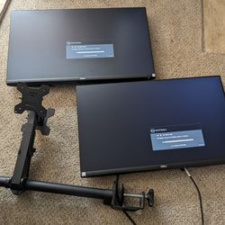 2x 27" Dell  monitors + stand