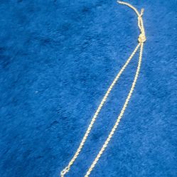 18k Gold Plated Long Necklace 