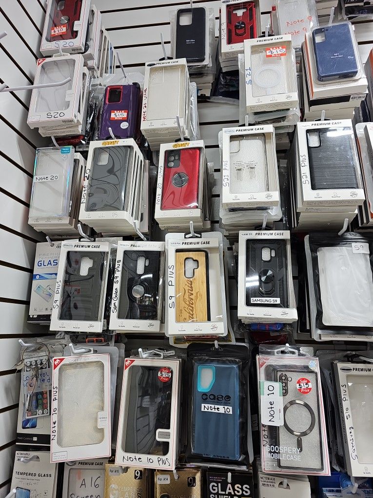 We Have Phone Cases For All Samsung Galaxy S & Iphones. We Sell In The Store Only.