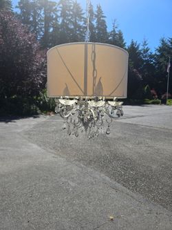 White crystal chandelier