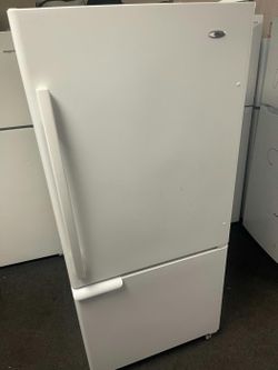 Amana Bottom Freezer Refrigerator - White, Great Condition, Energy Efficient