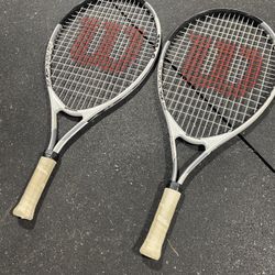 Wilson US Open 23” Junior Tennis Racquets – Pair