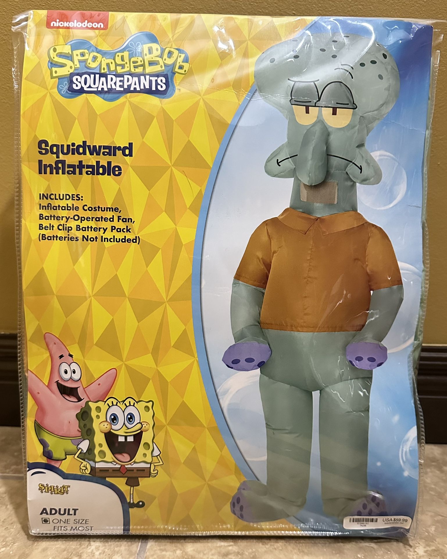 Squidward Inflatable Halloween Costume - Adult One Size from Spirit Halloween