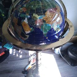 Beautiful Stone Inlay Globe