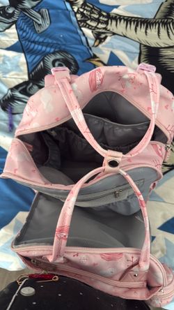 Pink diaper bag