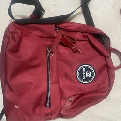 Red mini Chanel Backpack