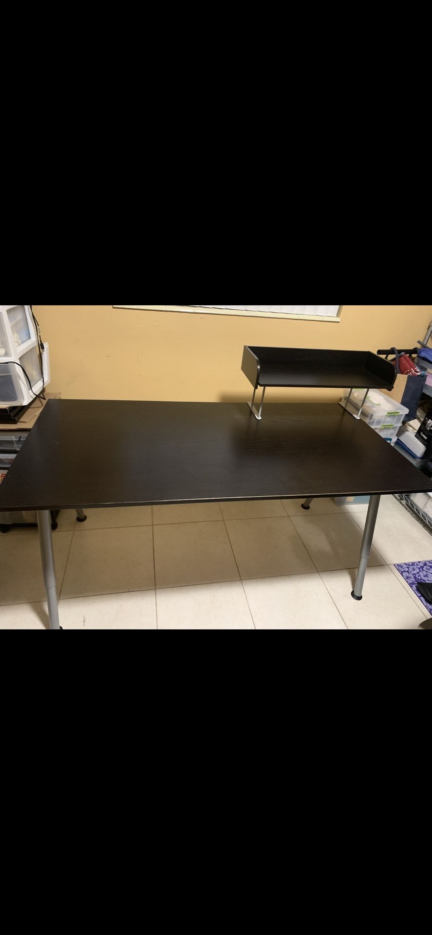 IKEA Dark Walnut Desk-good Condition 