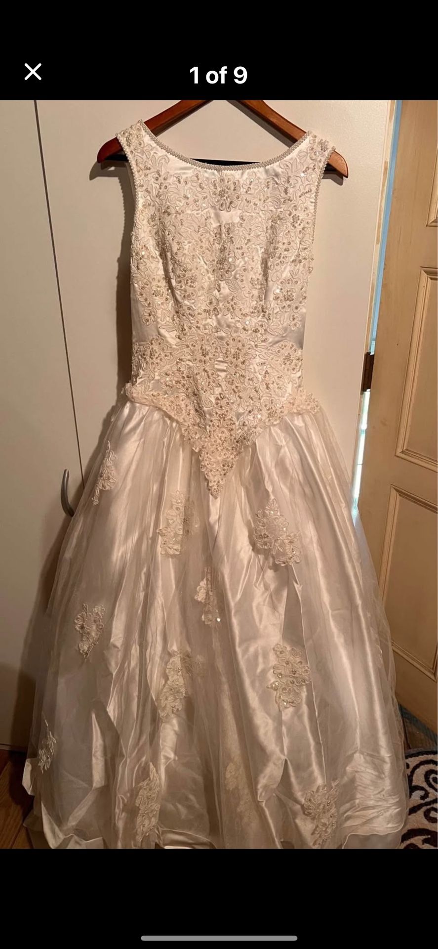 Wedding Dress And Veil SZ 10