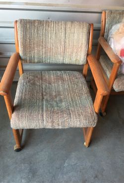 Old vintage rolling chairs