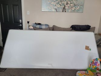 VIZ-PRO Dry Erase Board/Magnetic Whiteboard, 96 x 40 Inches, Large Wall Mounted Board for School Office and Home
Used.