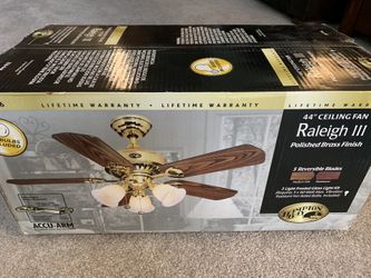 Hampton Bay 44” Brass Ceiling Fan