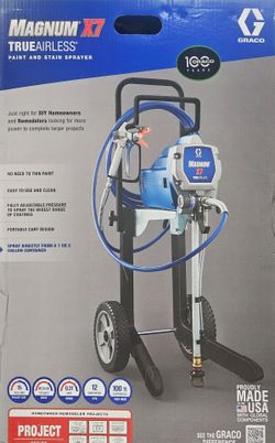 Graco Magnum X7 Airless Paint Sprayer and cart Brand New