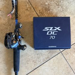 Shimano SLX DC 70 Right Hand Reel Dobbins Maverick Rod  Fishing Rod And Reel Setup 