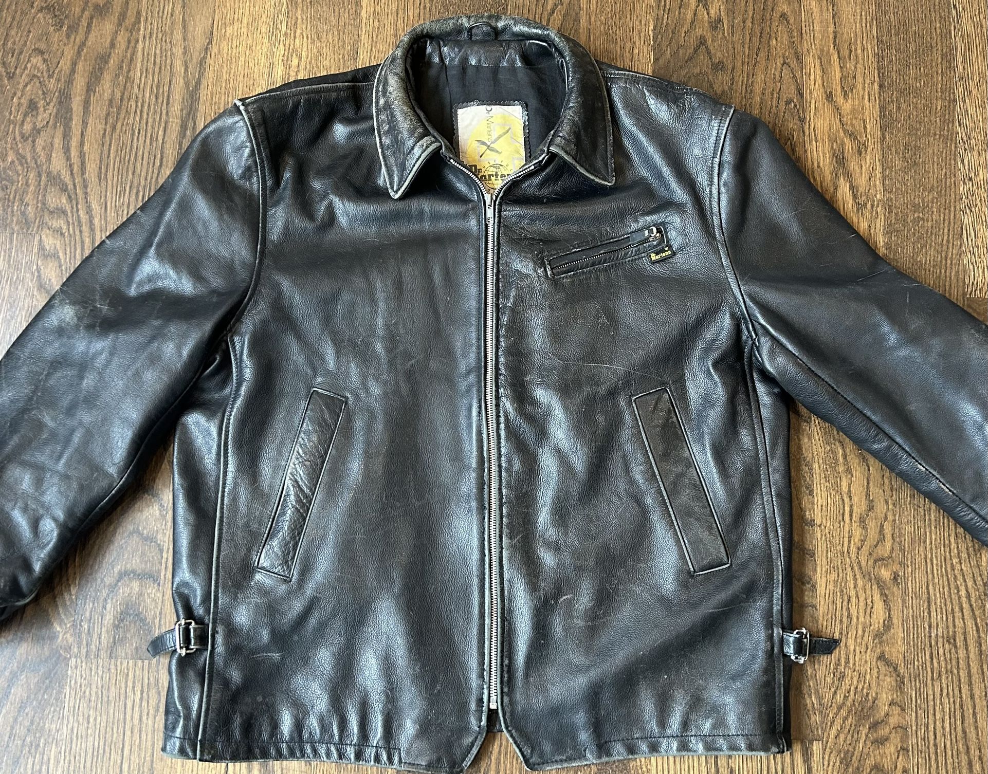 Dr. Martens Black Leather Motorcycle Jacket