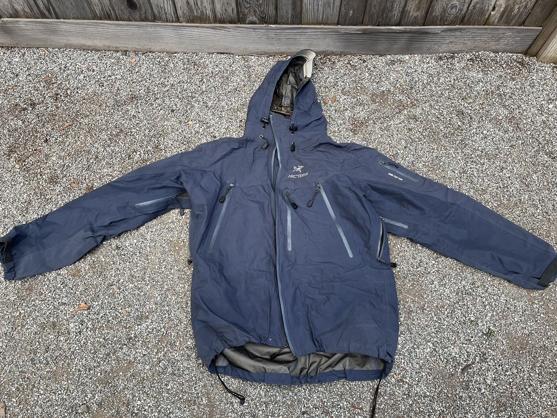 Dark Navy Arcteryx rain Jacket 