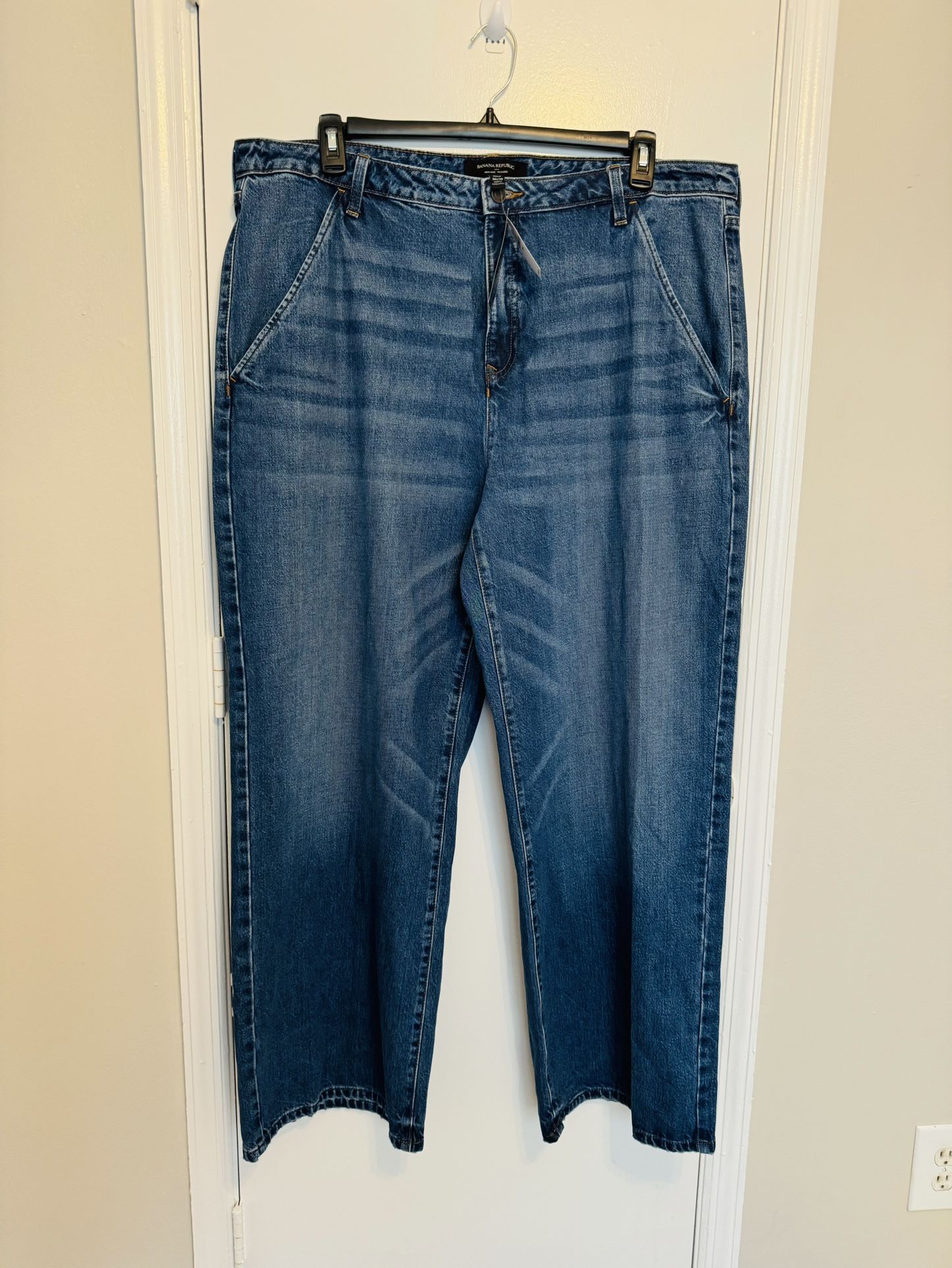 New! Banana Republic High Rise Trouser Jeans Size 35/20