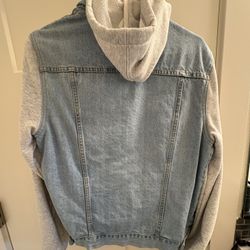 Forever 21 Jean Jacket Hoodie