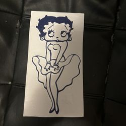 Betty Boop window decal sticker