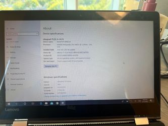 Lenovo ideapad flex 4-1470 2.3 GHz 500GB window 10 homes