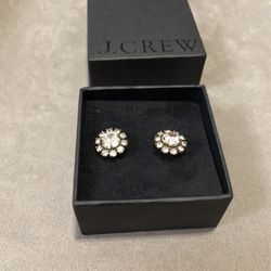 J. Crew Diamond Cut Earrings 