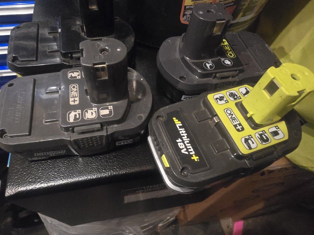 Ryobi 18V Lithium Batteries