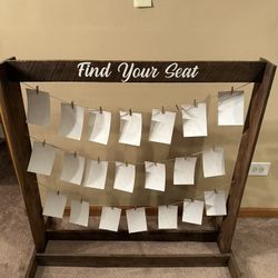 Wedding Decor-Find your seat Sign