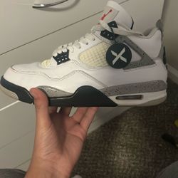 AIR JORDAN 4 RETRO WHITE CEMENT